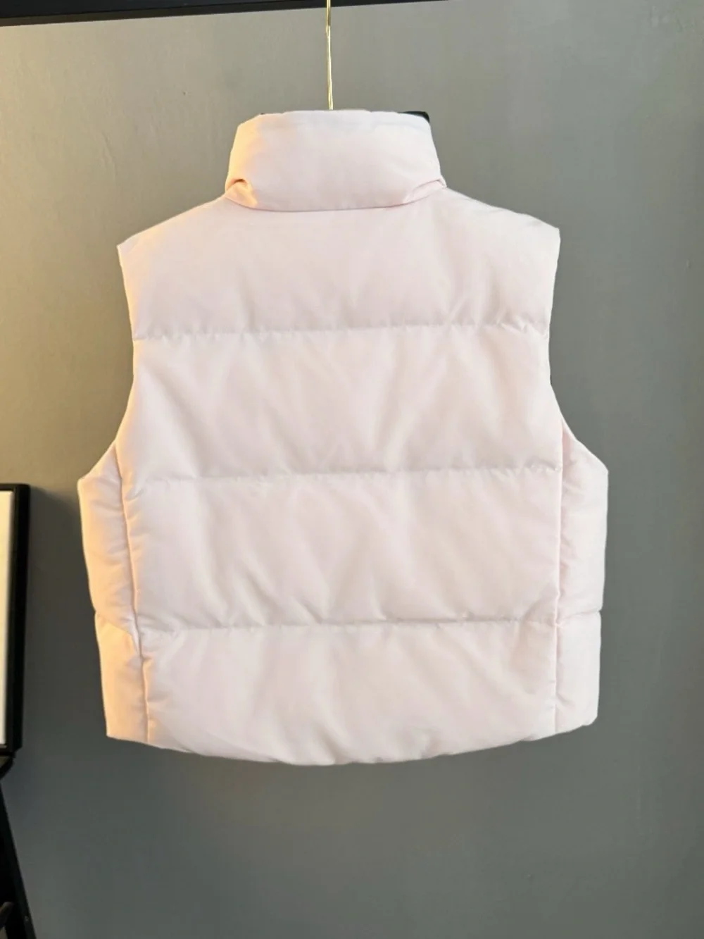 ❤️Canada Goose Grandview Light Pink Black Label Short Sleeve Down Jacket